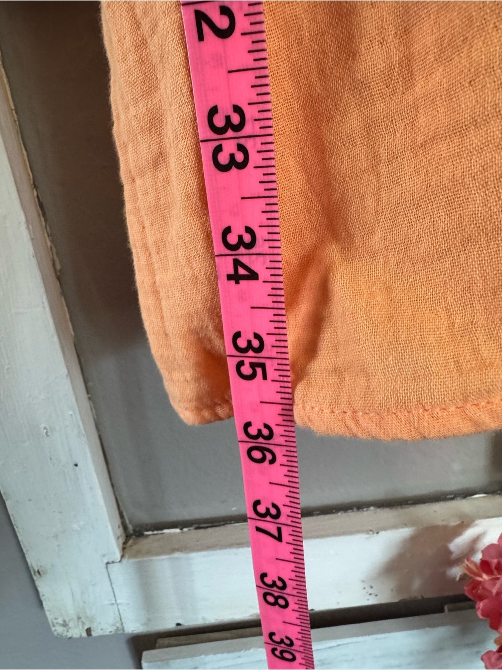 Lightweight Peach V-Neck Cotton Tunic Dress from Old Navy - Picture 6 of 7